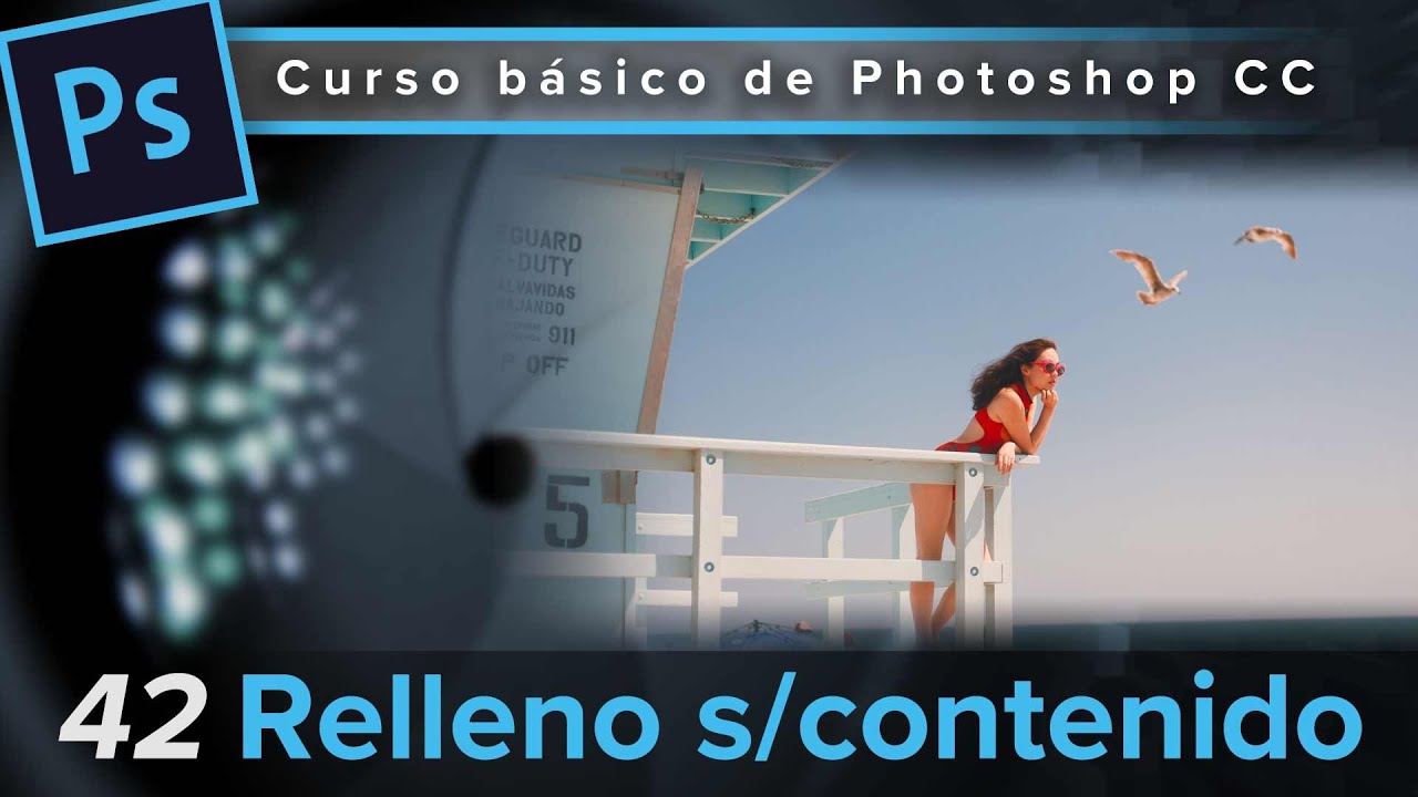 42. Relleno según el contenido (Curso básico de Photoshop CC)