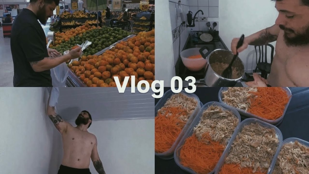 Mercado, faxina e marmitas da semana | Vlog 03