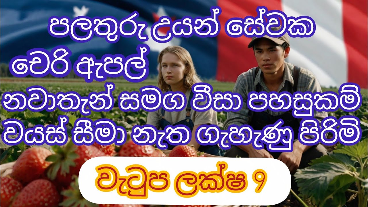 පලතුරු උයන් වතු සේවක රැකියා පුරප්පාඩු කැනඩාව.fruit farm worker job vacancies in canada.