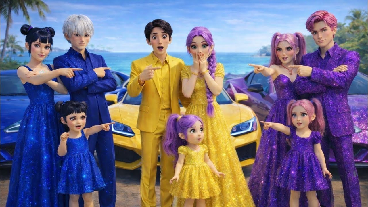 Golden | Sapphire | Amethyst Family | Magic Cars. 