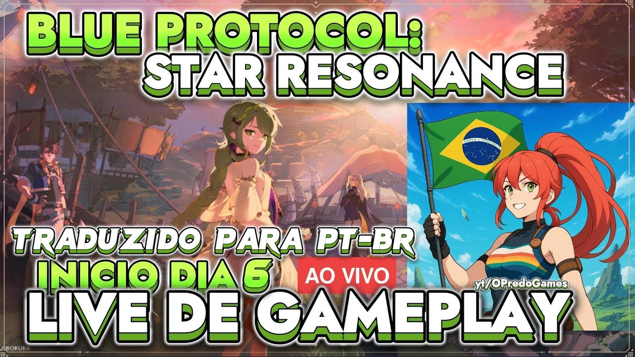 Blue Protocol Star Resonance: Live Gameplay de lançamento do servidor CN | Agora on! PT-BR!