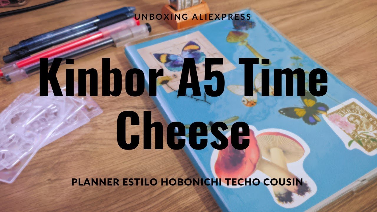 unboxing kinbor a5 time cheese | planner estilo hobonichi techo cousin
