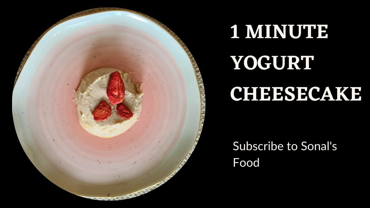 1 Minute Yogurt Cheesecake Recipe | Keto Diet | Sugar free| Gluten Free Cheesecake #yogurtcheesecake