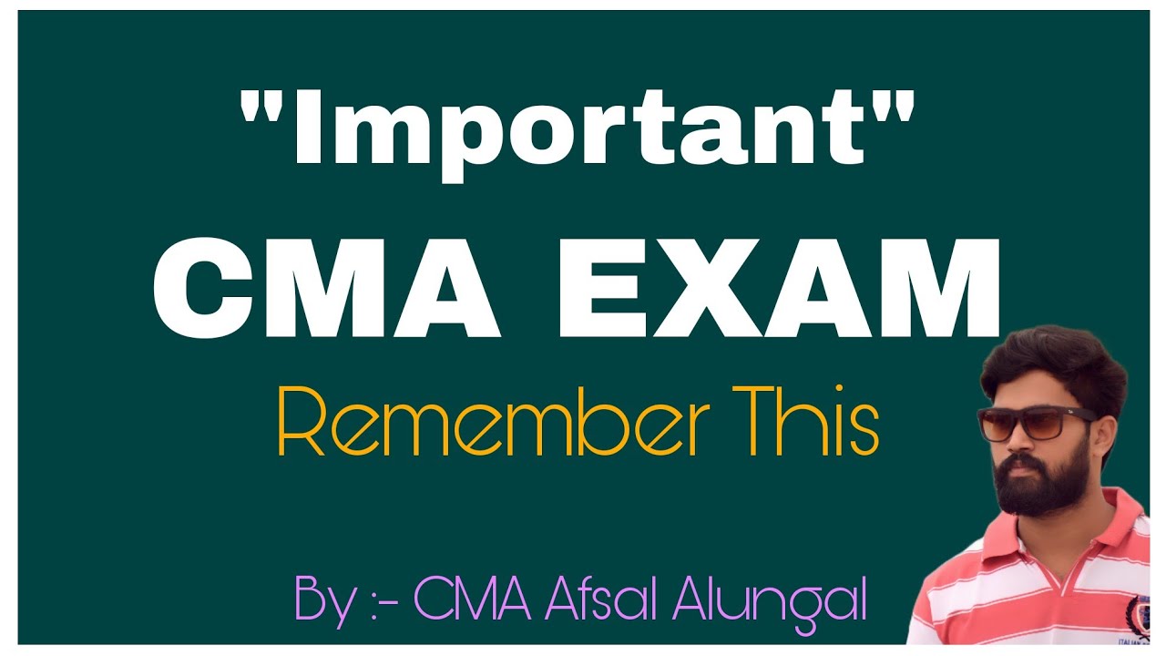 Remember This - Dec 2021 CMA exam