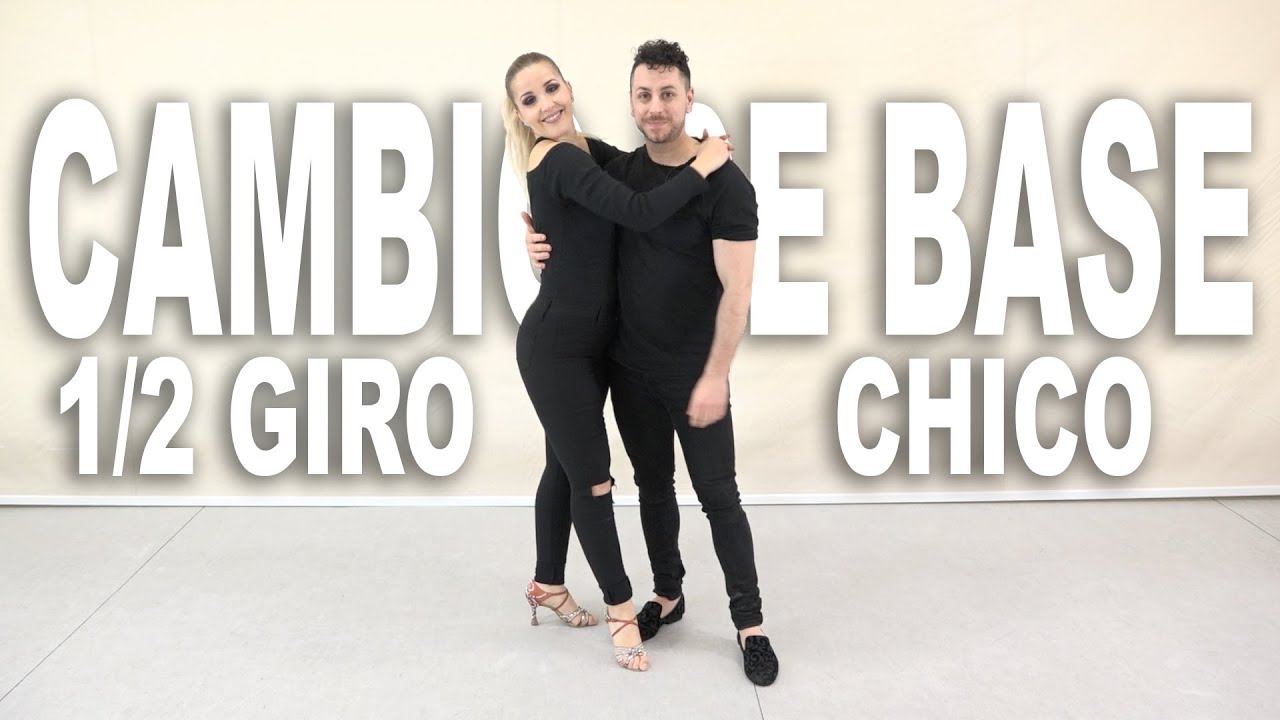8. Cambio de base con 1/2 Giro | Como bailar bachata | Aprende bachata con Alfonso y Mónica