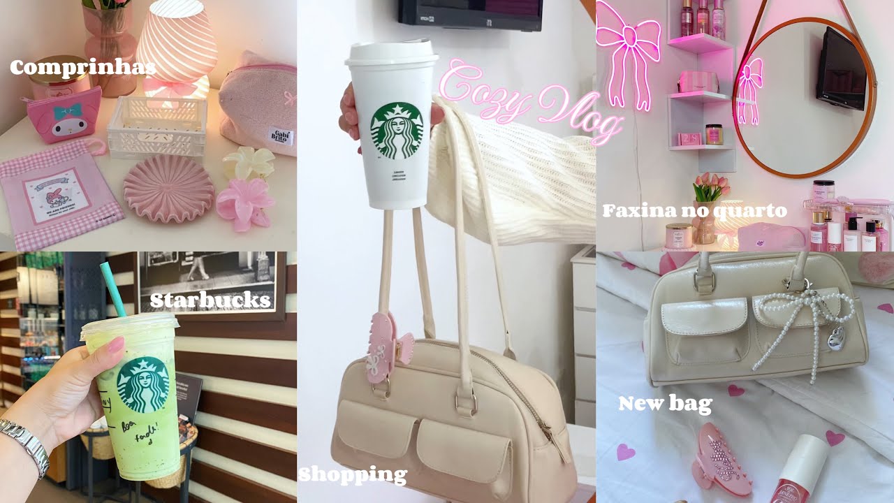 days In my life | Faxina no quarto, shopping, comprinhas, bolsa nova, Asmr & aesthetic 🎀