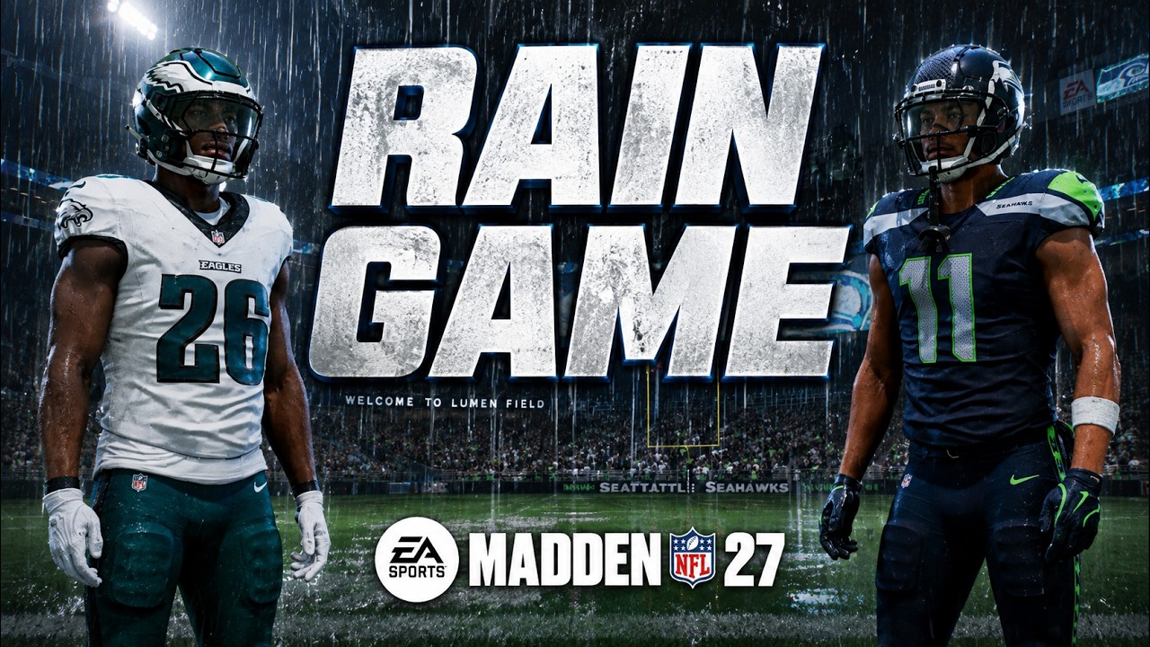 ГЕЙМПЛЕЙ Madden 27 С ДИНАМИЧЕСКИМ ДОЖДЕМ! Seattle Seahawks против Philadelphia Eagles