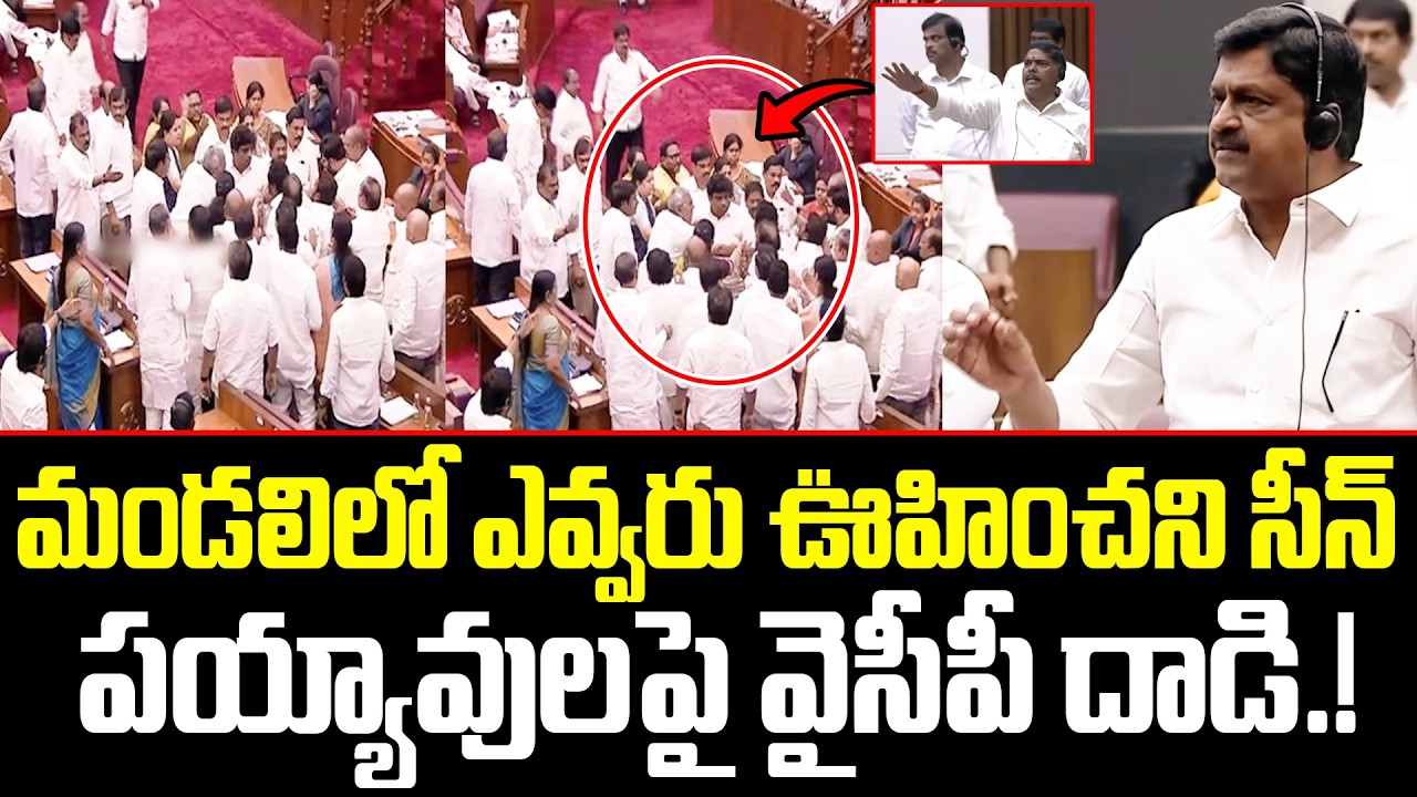 మండలిలో రచ్చ రచ్చ..పయ్యావులని కొట్టడానికి వచ్చిన వైసీపీ సైకో బ్యాచ్.!! Legislative Council | ISM