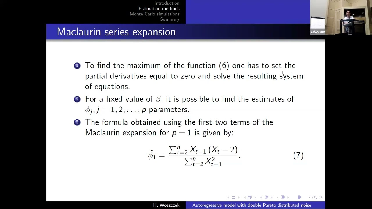 Autoregressive model with double Pareto distributed noise