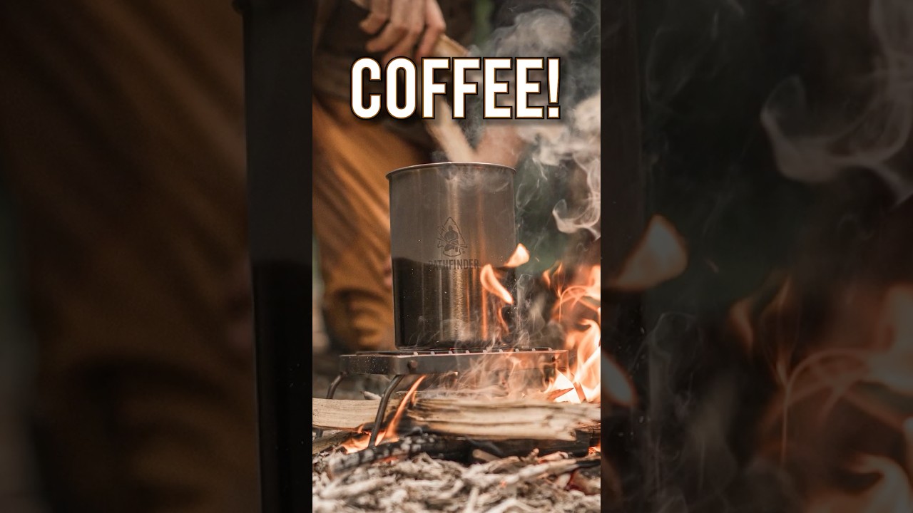 DELICIOUS CAMP COFFEE with the Pathfinder French Press #camping #frenchpresscoffee