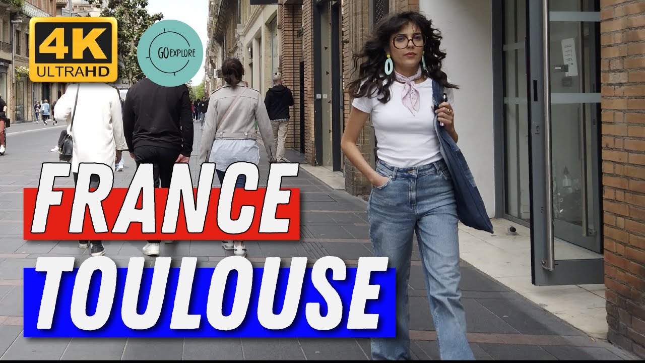 Toulouse - France [4K] Walking Tour