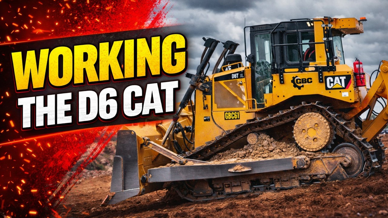 On-Site Customer Visit Working The D6T XL CAT Dozer