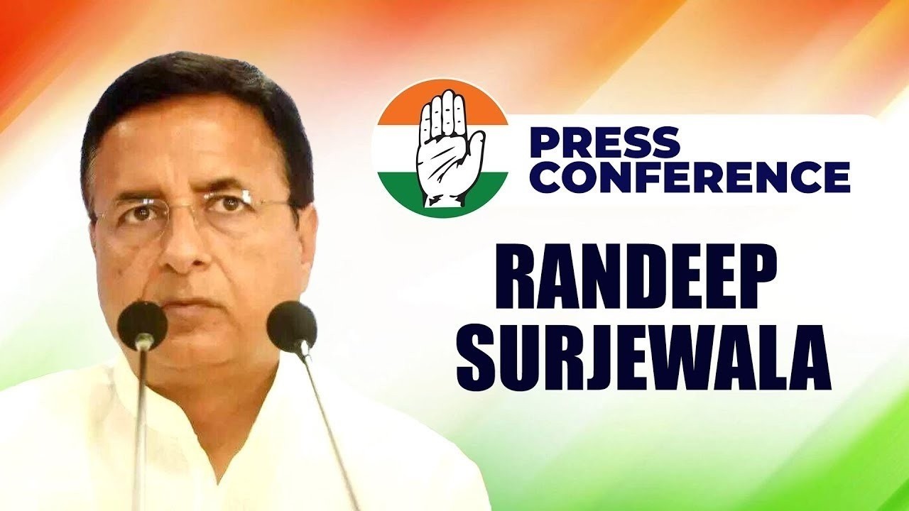 NA ŻYWO: Sekretarz generalny AICC Randeep Surjewala organizuje konferencję prasową w Chandigarh w...