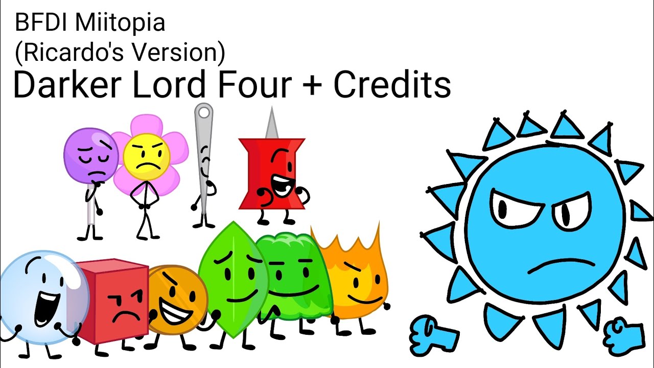 BFDI Miitopia (Ricardo's Version): Darker Lord Four + Credits