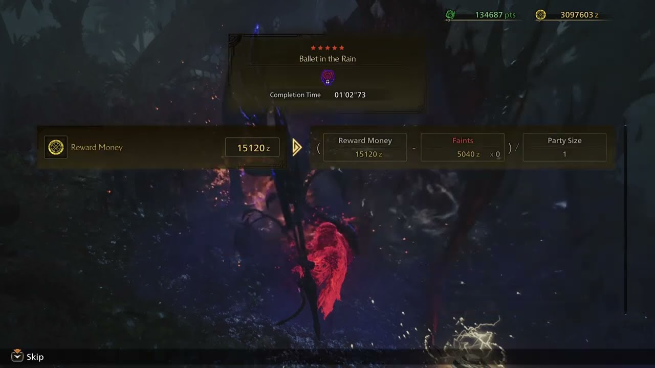 MH Wilds (PS5) 1’02”73 Tempered Lala Barina Event - Gunlance Solo