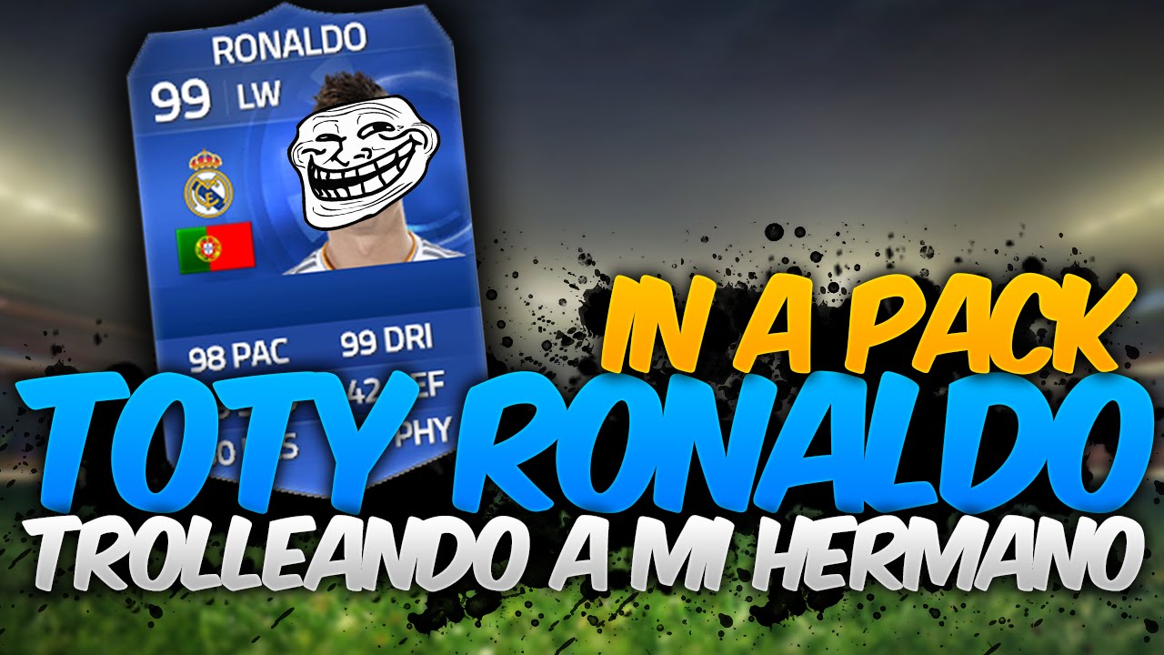 Trolleando a mi hermano | Cristiano Ronaldo Toty in a Pack