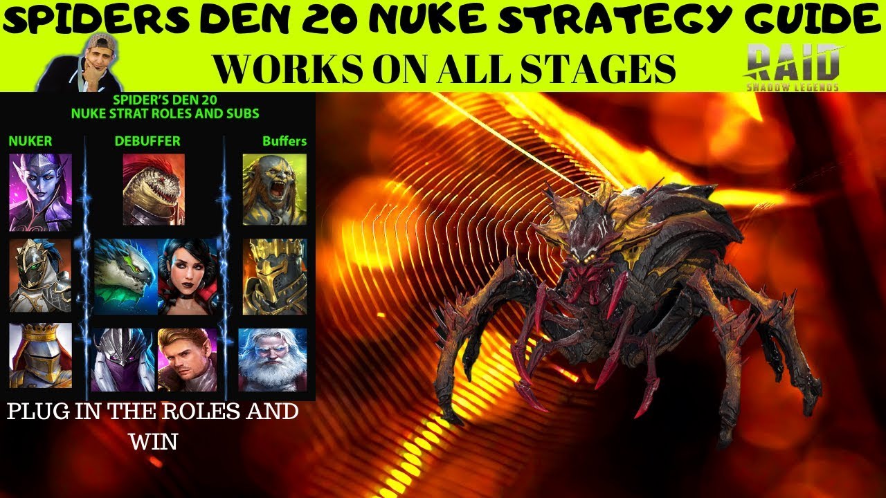 SPIDERS 20 AUTO GUIDE | NUKE STRATEGY | RAID: SHADOW LEGENDS