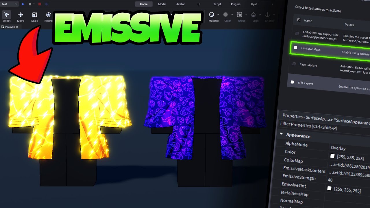 HOW TO MAKE EMISSIVE MAPS IN ROBLOX STUDIO (NEW UPDATE)