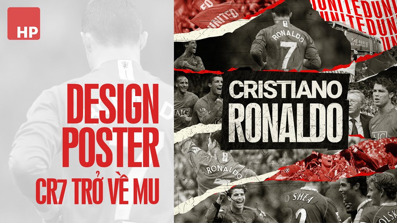 Thiết kế poster mừng CR7 trở về Manchester United