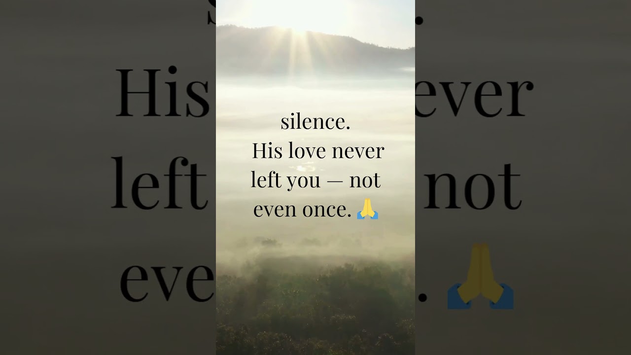 ✨ Your prayer was heard — even in the silence.