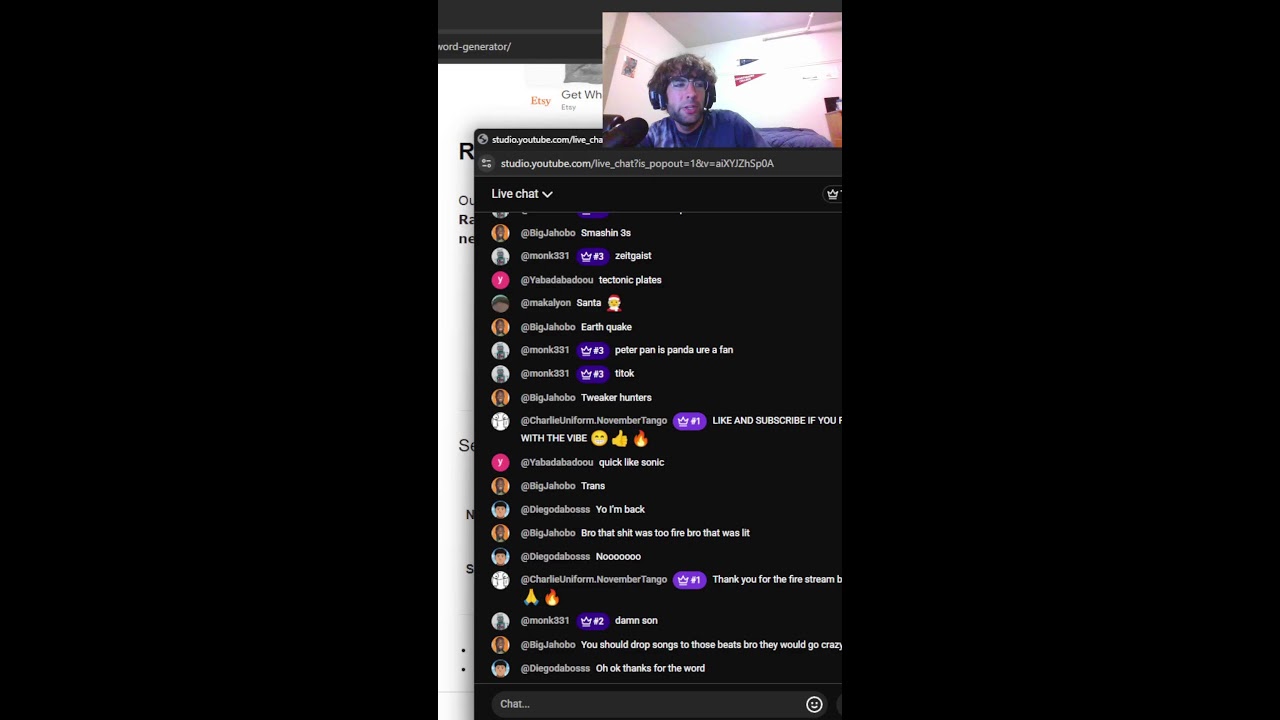 Freestyling Off Your Words In Chat!