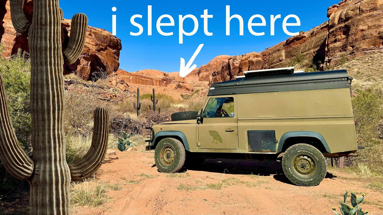 Desert Truck Camping in my Defender | Off-Roading, Hiking + Scenic Overnight