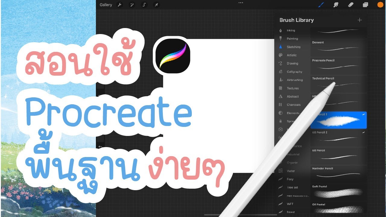 สอนใช้ Procreate พื้นฐาน ง่ายม๊ากก