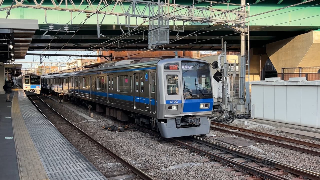 西武6000系 6102編成 中井駅通過 '26.01.30