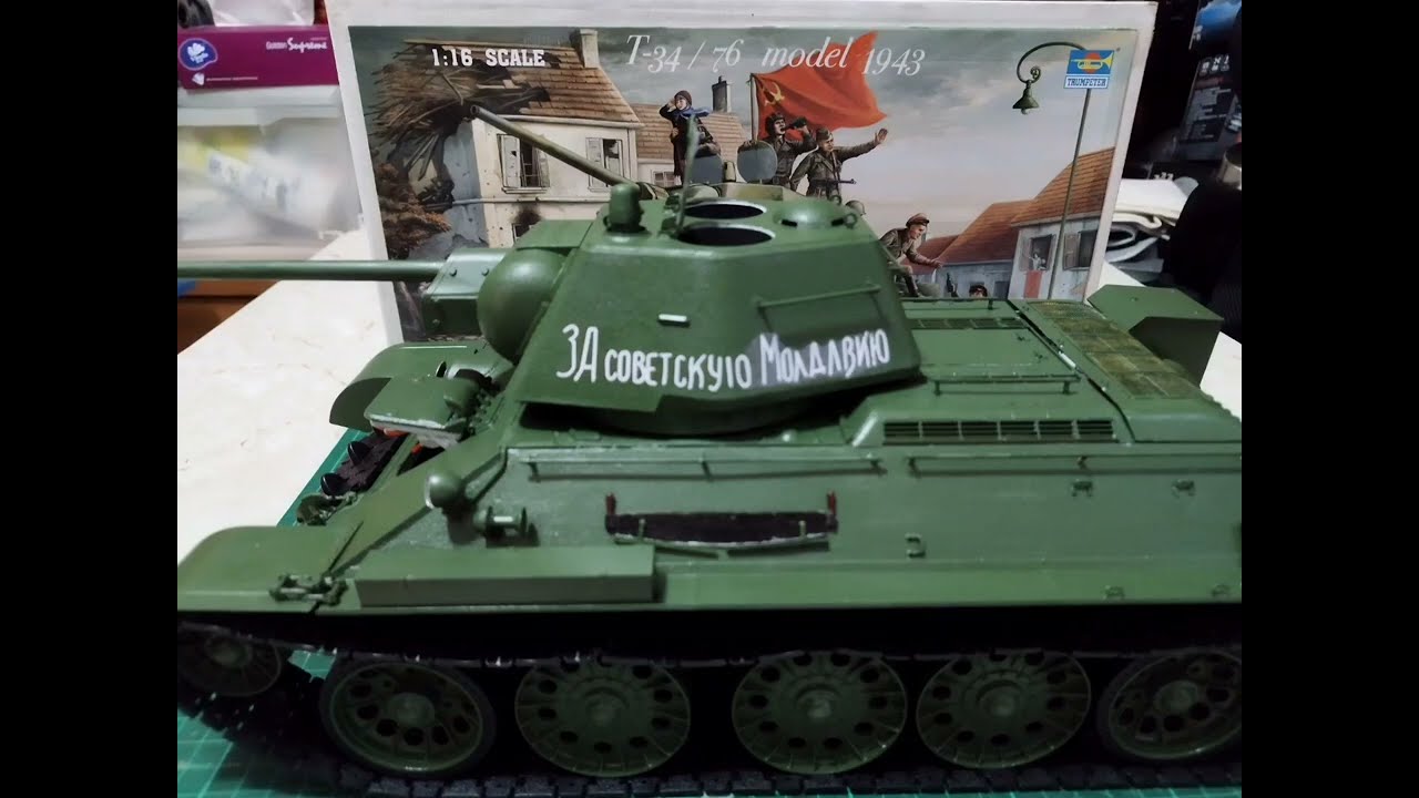 Trumpeter 1:16 T34/76 model kit.
