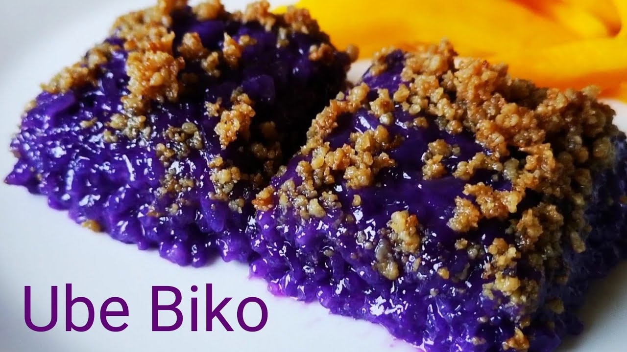 Ube Biko (with your favorite toppings, Pinoy Mireyenda, Filipino Food)