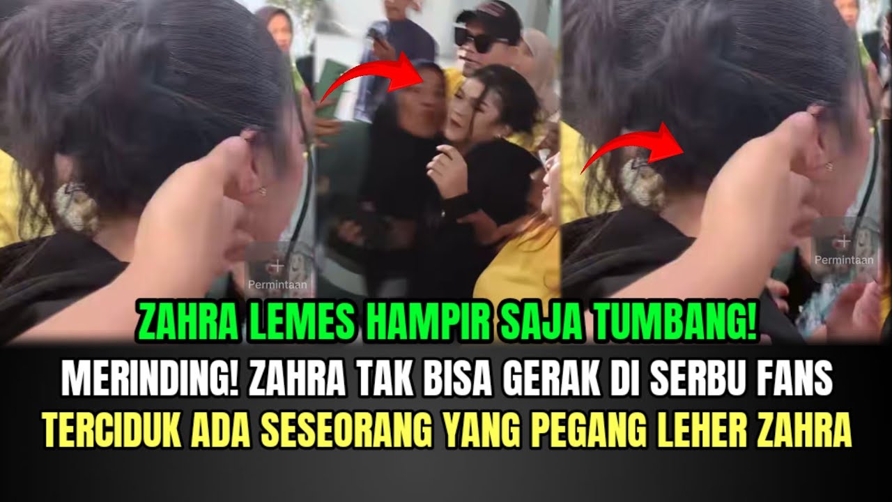 MERINDING! Zahra Eby Tak Bisa Gerak di Serbu Fans, Terciduk Ada orang Yang Pegang Zahra!