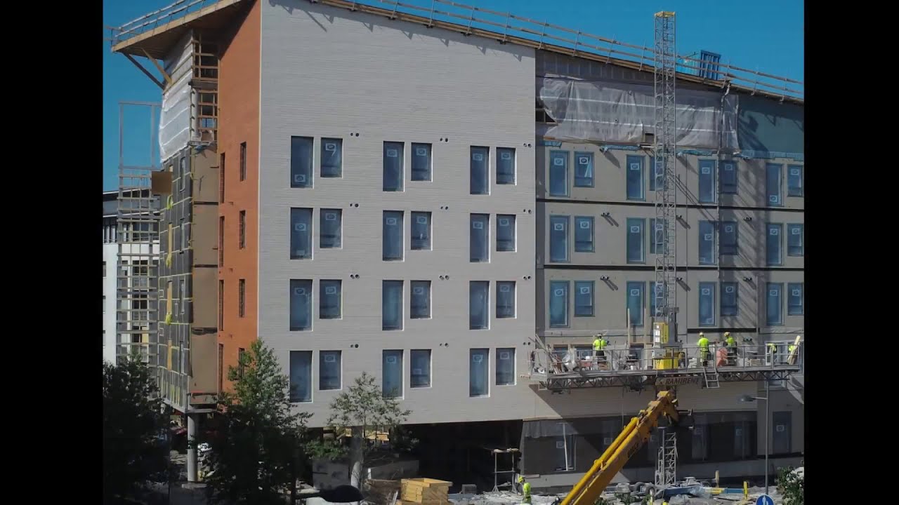 Kerrostalon rakentaminen – Apartment house construction (Time-lapse)