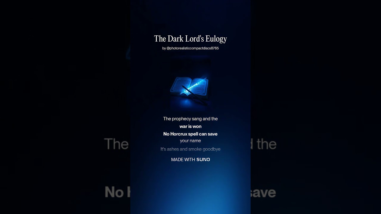 The Dark Lord's Eulogy