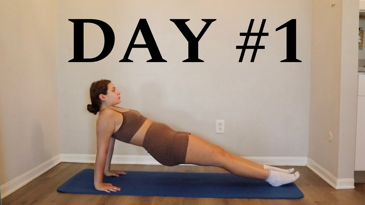 Day #1 Pilates Beginner 30 Day Workout Challenge at Home No Equipment