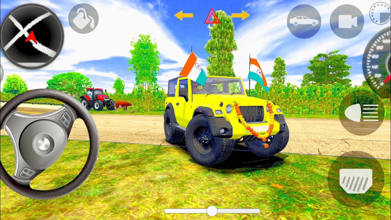 Indian Thar Jeep Game 3D | Village Offroad SUV Driving Simulator | Realistic Gameplay