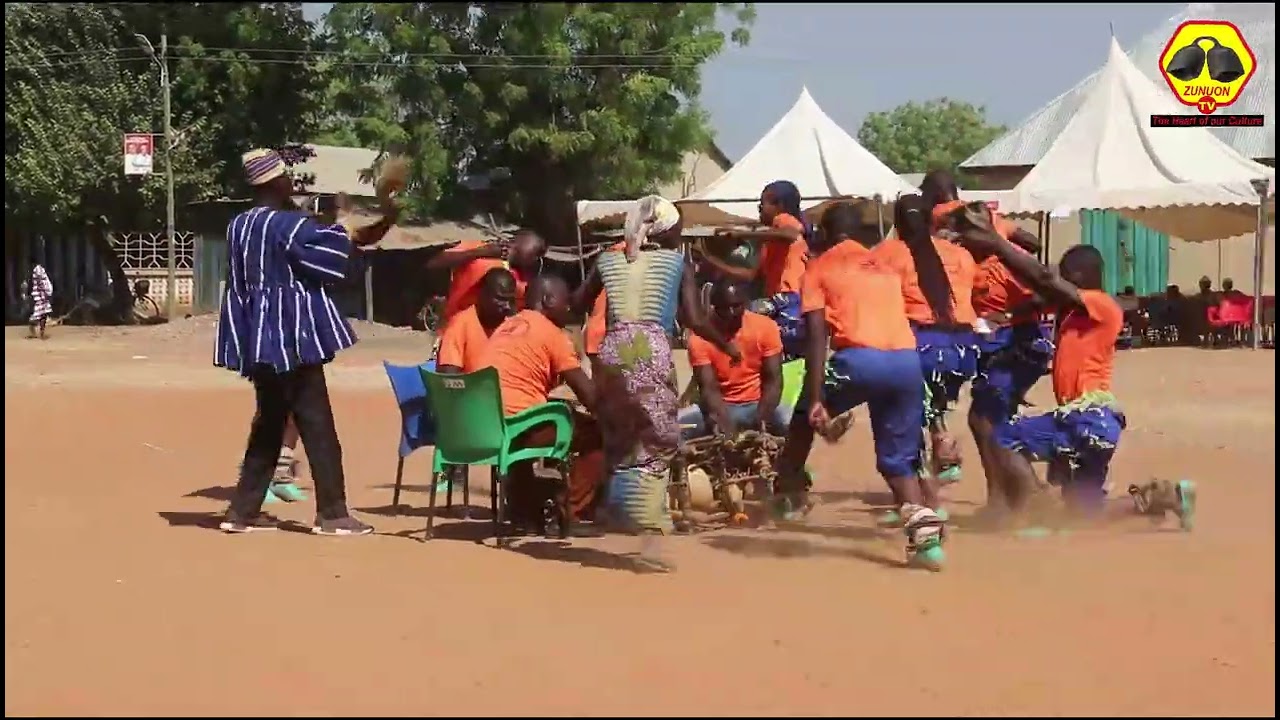 Dagaaba Nuoreyen bawaa dancing group perform at BAAZU FESTIVAL in JIRAPA