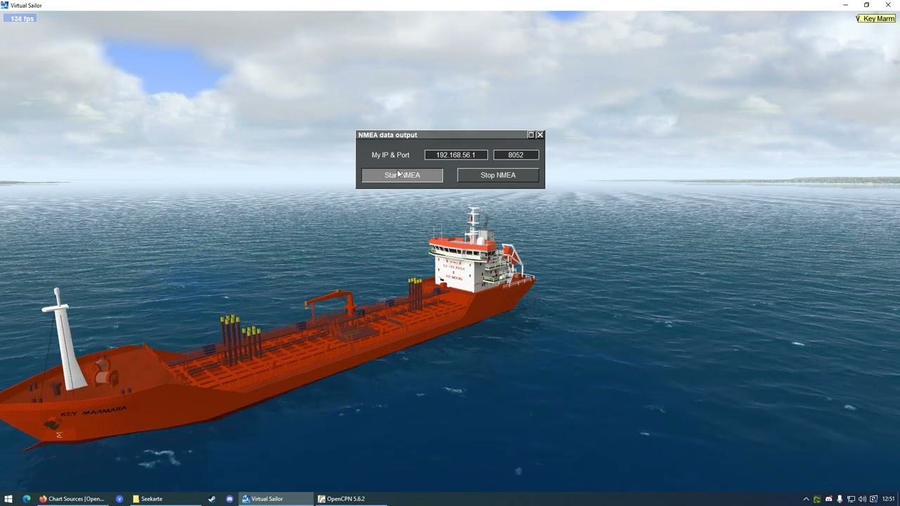 How to set up OpenCPN for Virtual Sailor NG (VSNG)
