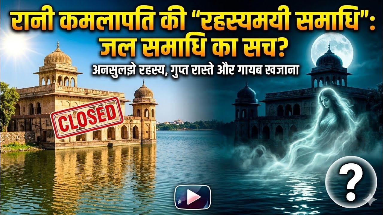 400 वर्ष पुरानी रानी कमलापति की रहस्यमय समाधि आज  भी भटकती है आत्मा लोग अंदर जाने से डरते हैं  