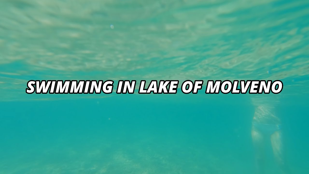 Swimming in a itali mountain lake, MOLVENO - ITALIA