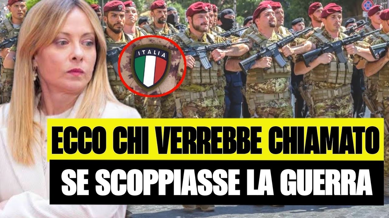 Chiamata alle armi in Italia: se scoppia la guerra ecco chi verrà arruolato.