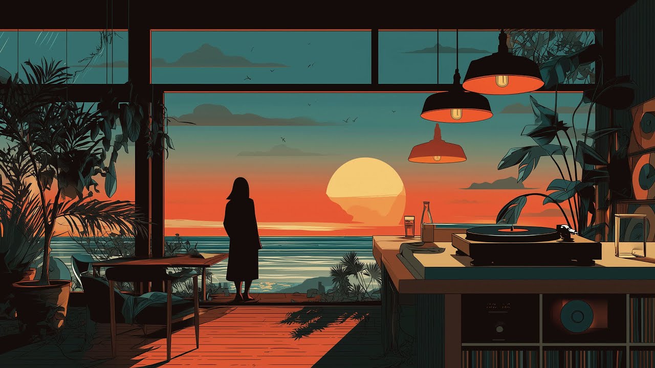 Best Deep House Vibes – Reflective Ocean Sunset Mix