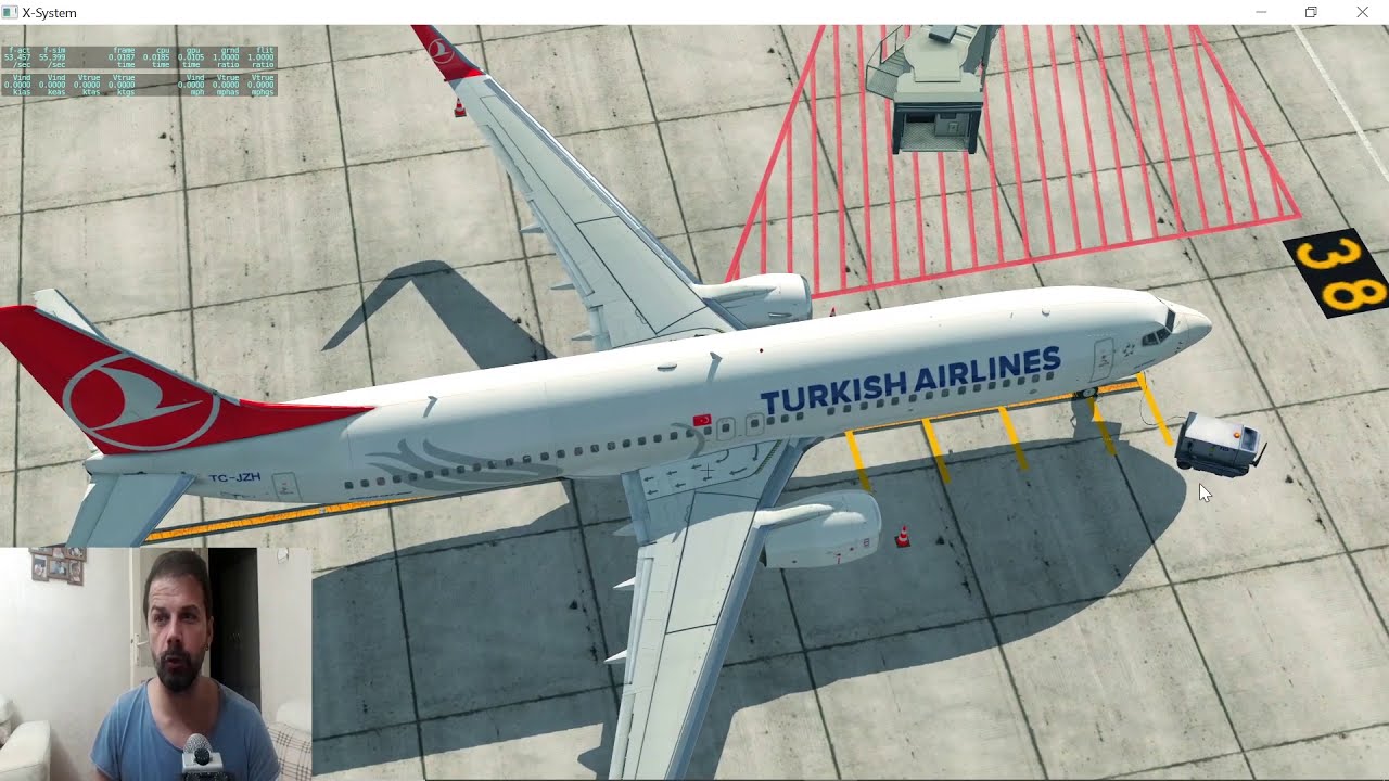 zibo 737 800 cold and dark taxi and  take off Türkçe anlatım