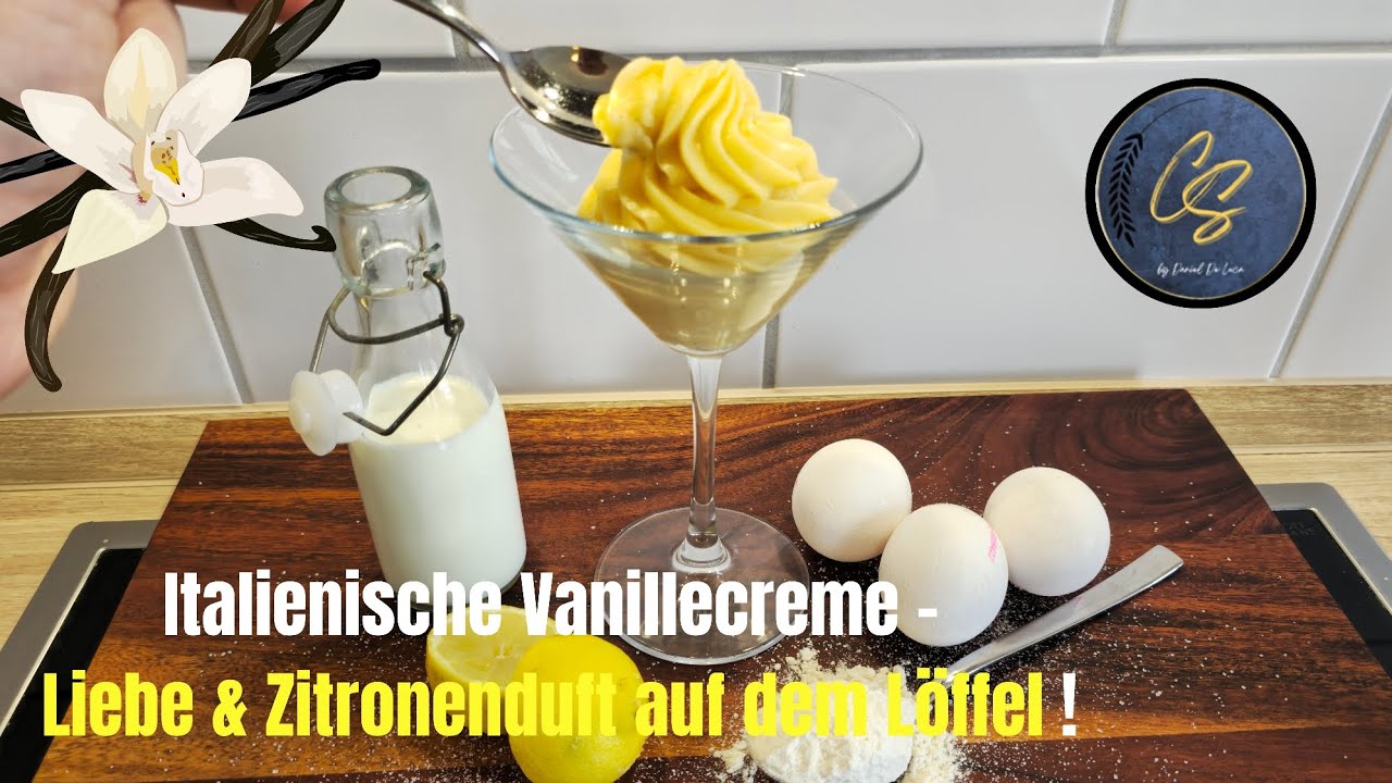 Crema Pasticcera &ndash; die echte italienische Vanillecreme | Grundrezept f&uuml;r Torten, Geb&auml;ck & Desserts