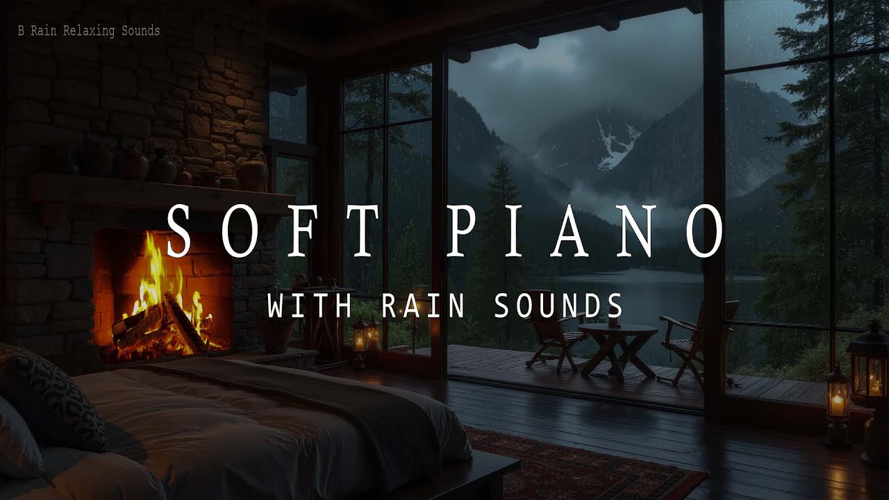 Peaceful Rain Sounds with Relaxing Piano 🌙 Healing Sleep Music for Stress Relief