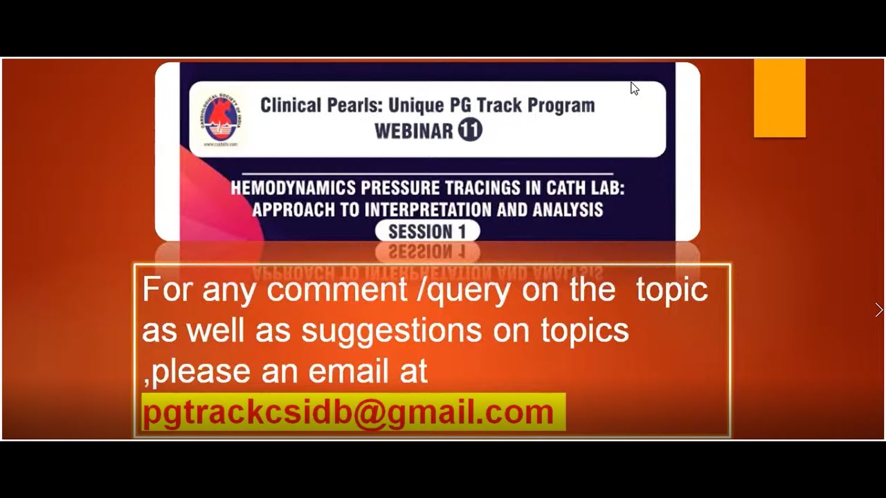 Hemodynamic tracings in Cath lab: Dr Shiva Kumar : Part 1