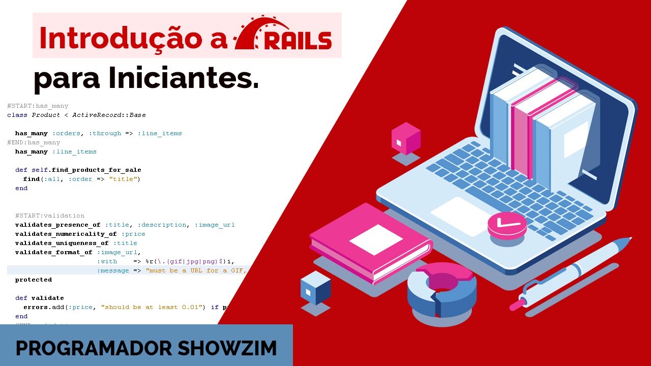 Introdu&ccedil;&atilde;o a Ruby on Rails para iniciantes.