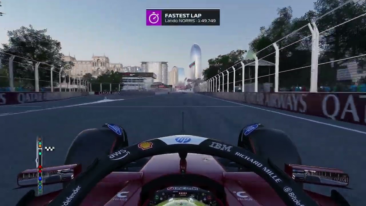 Couple of Baku laps #easports #f1 #racing #logitechg920 #cars #lewishamilton #ferrari