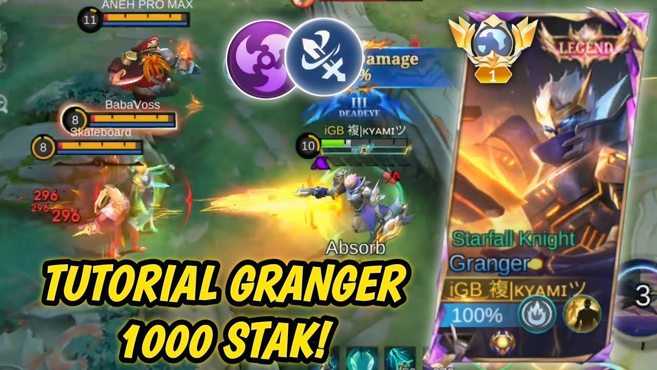 GA NGOTAK! TUTORIAL FAST FARMING GRANGER (AUTO 1000 STAK) | TOP GLOBAL GRANGER - MLBB