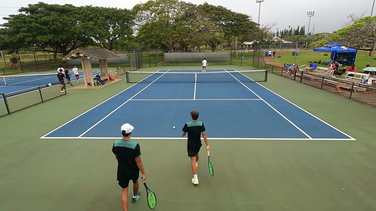 Kaiser HS Varsity Tennis: Tavin-Merik, Semifinal Win