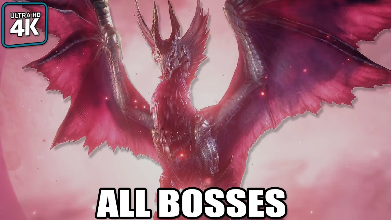 Monster Hunter Sunbreak - All Bosses (With Cutscenes) 4K60FPS UHD PC